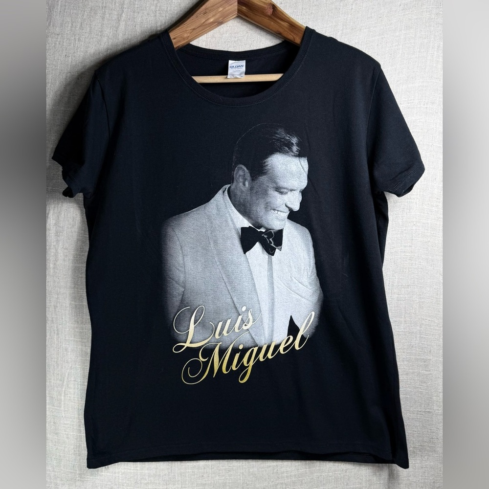 Luis Miguel Concert Tour Graphic Tee Black Size XL